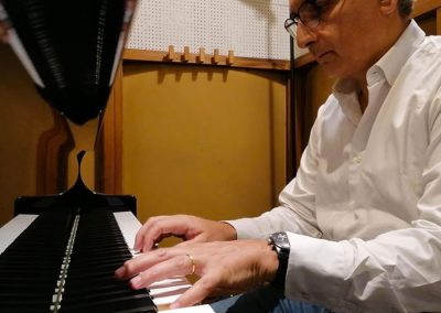 Gianluca Podio per la registrazione di "Piano Sketch Book" 2021