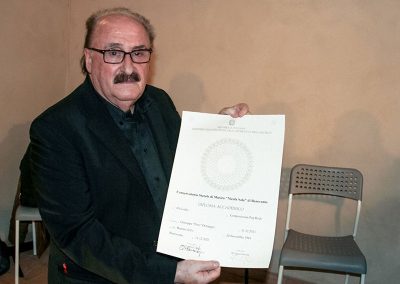 Il M°Pino Donaggio riceve la Laurea in Songwriting conferita dal Conservatorio N.Sala di Benevento a Novembre del 2021